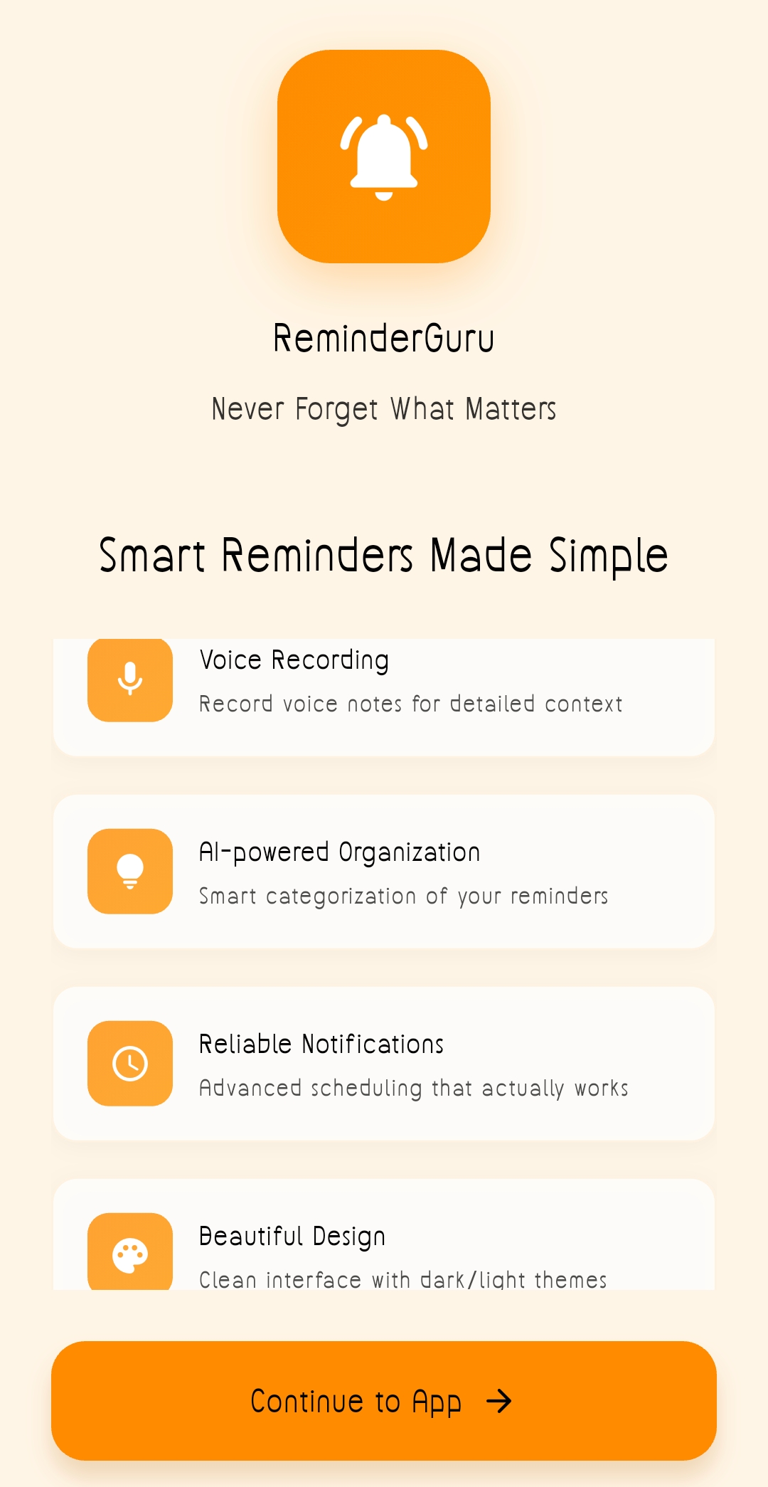ReminderGuru App