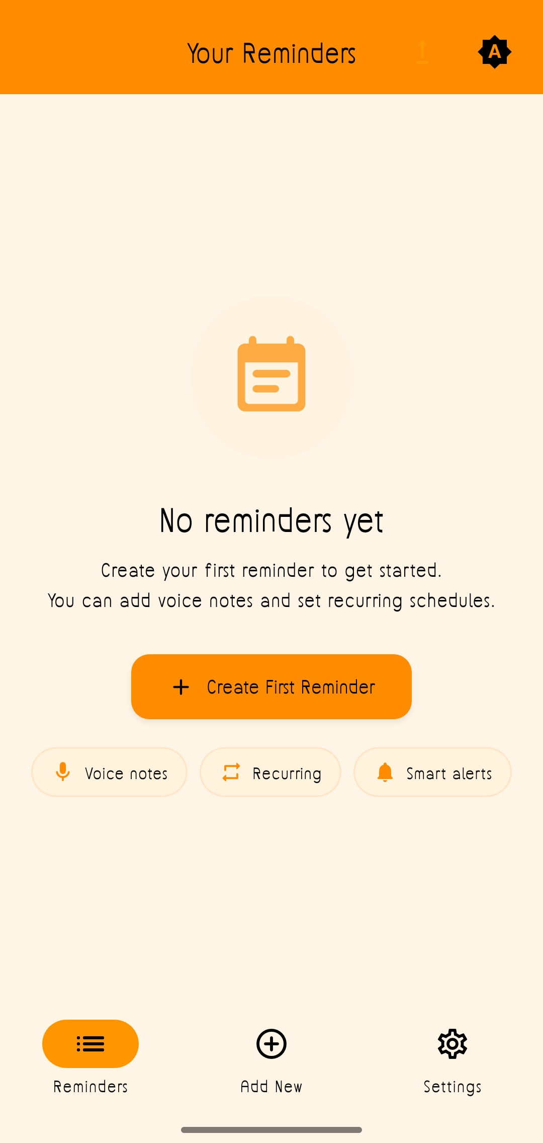 Add Reminder Screen